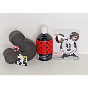 Disney Mickey Mouse Bath Set Sponge Bubble Bath Face Mask ALL NEW